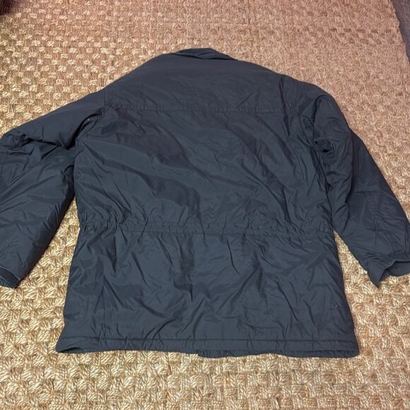 Patagonia Vtg Puffer Coat Jacket Womens Size Large Dark Grey/ Blue Insulated - Picture 7 of 7